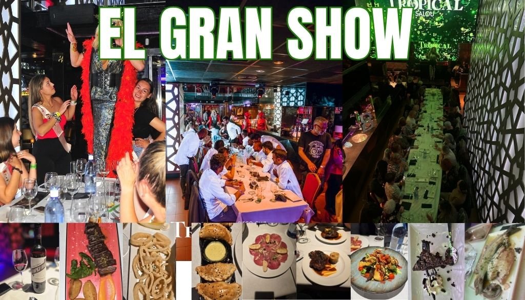 Gran Show: cena despedidas Salou con espectáculo en Tropical Fusión
