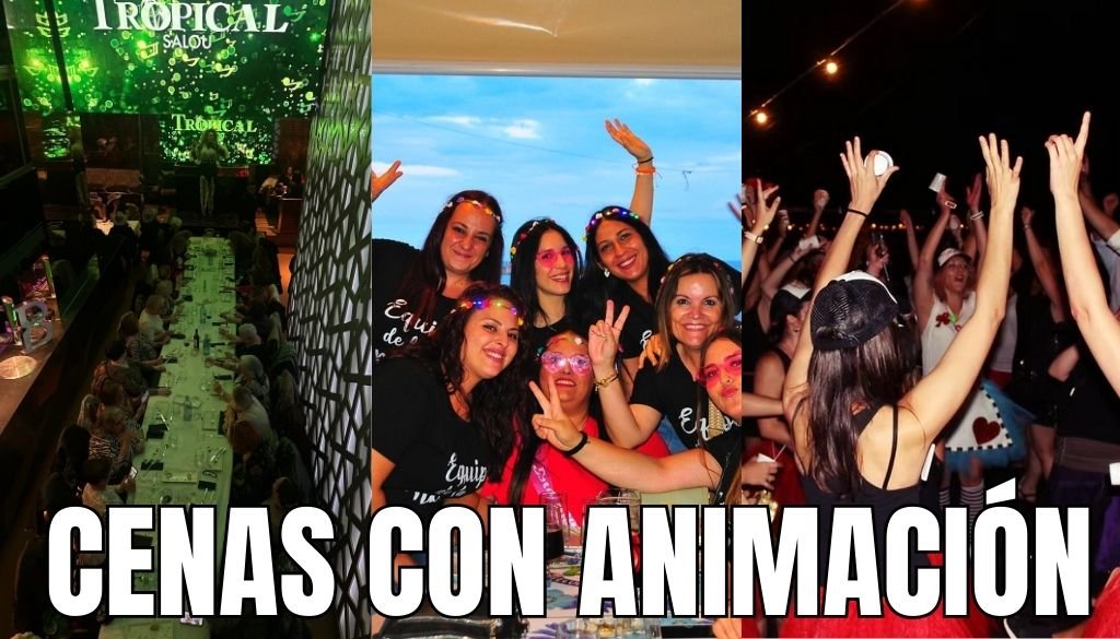 Cena despedidas Salou: cenas con animación para grupos en la Costa Dorada